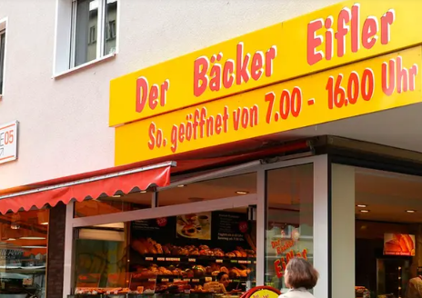 Eine Filiale von Bäcker Eifler in Frankfurt.