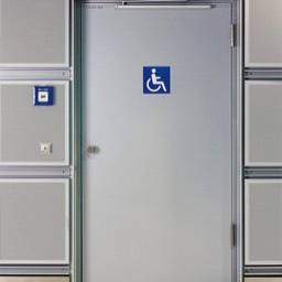 Behinderten-WC-Tür